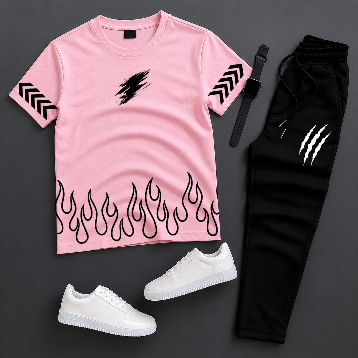 Men’s Summer Tracksuit – T-Shirt + Trouser