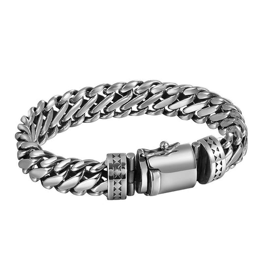 Titan | Stainless Steel Vintage Chain Bracelet for Men