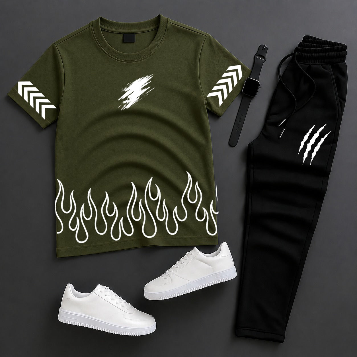 Men’s Summer Tracksuit – T-Shirt + Trouser