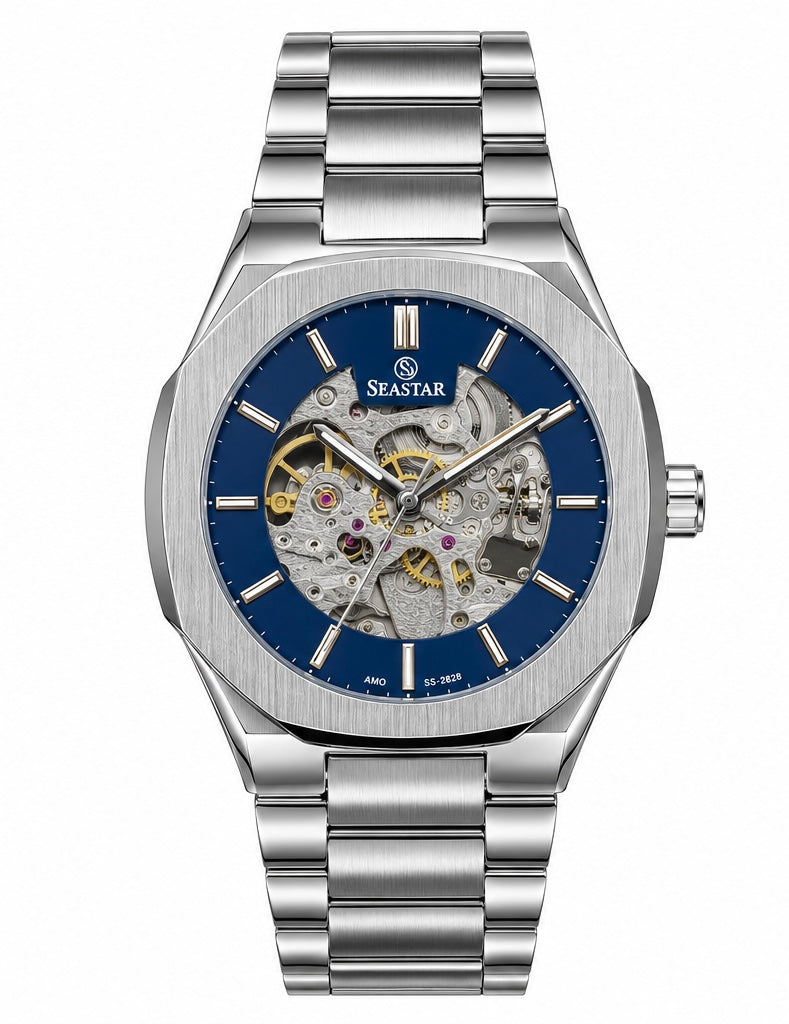 ⌚ Seastar Skeleton Automatic Watch – Luxury Meets Style! 💎