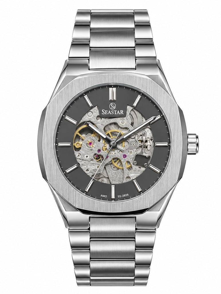 ⌚ Seastar Skeleton Automatic Watch – Luxury Meets Style! 💎