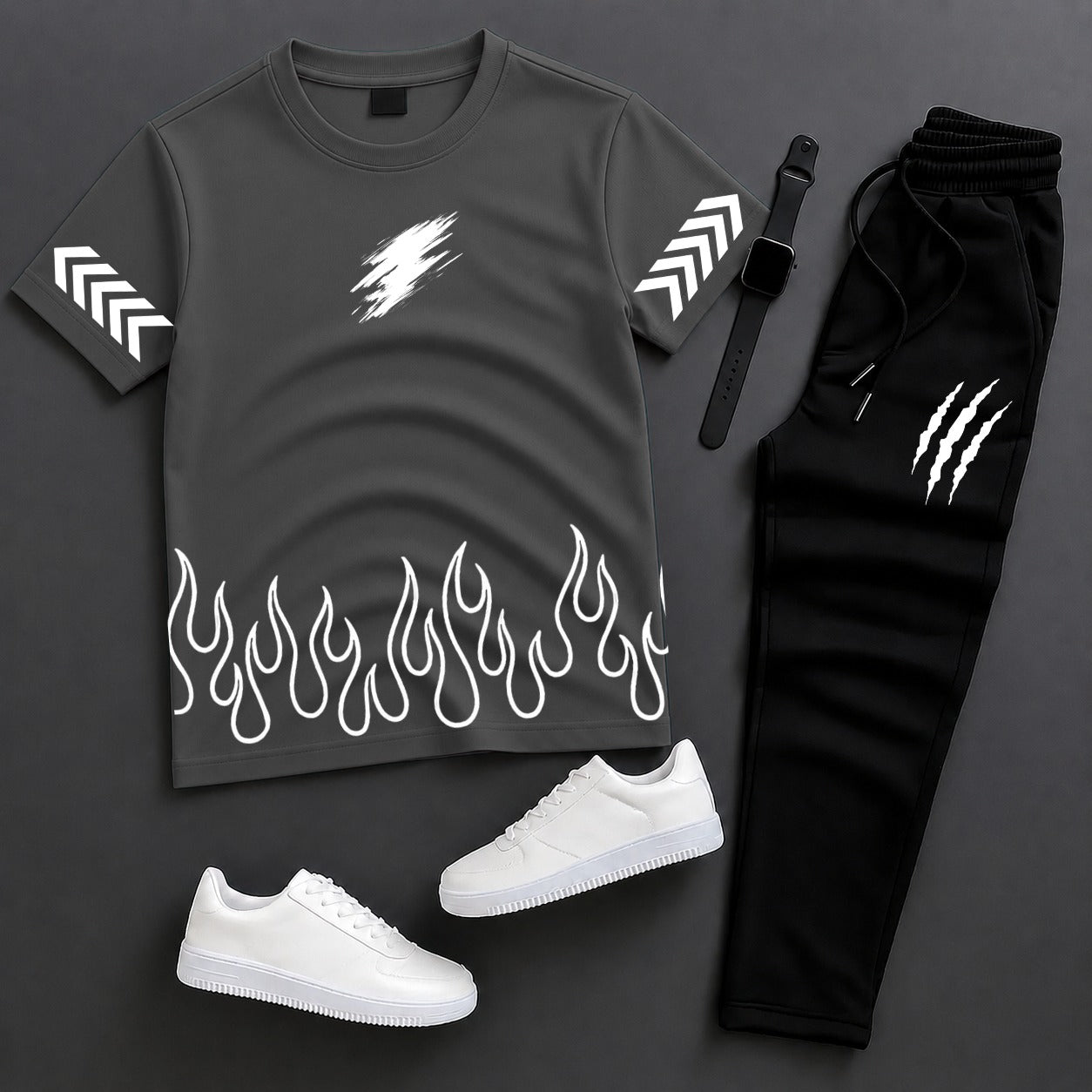 Men’s Summer Tracksuit – T-Shirt + Trouser