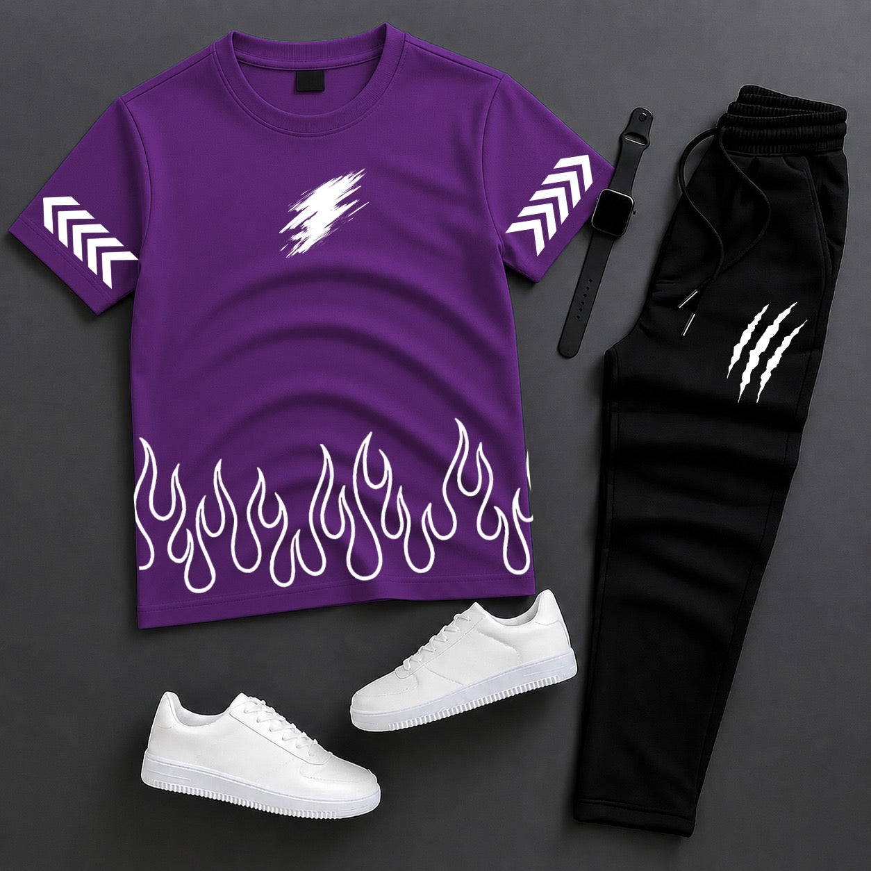 Men’s Summer Tracksuit – T-Shirt + Trouser