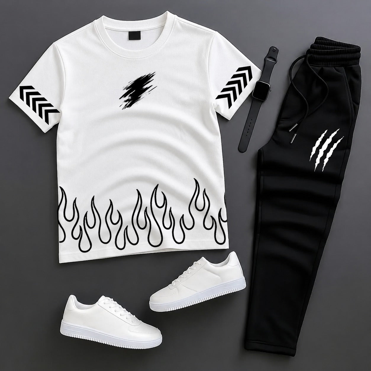 Men’s Summer Tracksuit – T-Shirt + Trouser
