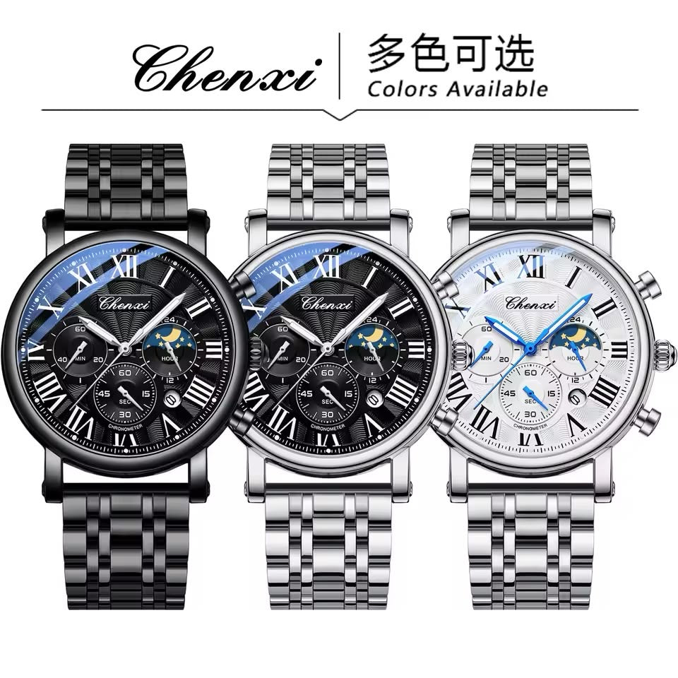 CHENXI Original Watch – Men’s Roman Collection ⌚✨