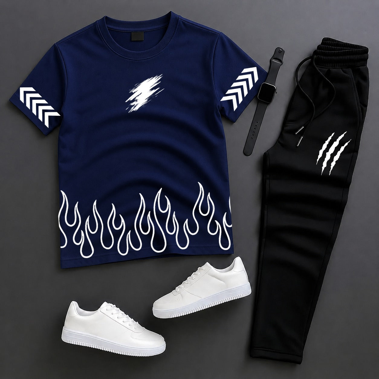 Men’s Summer Tracksuit – T-Shirt + Trouser