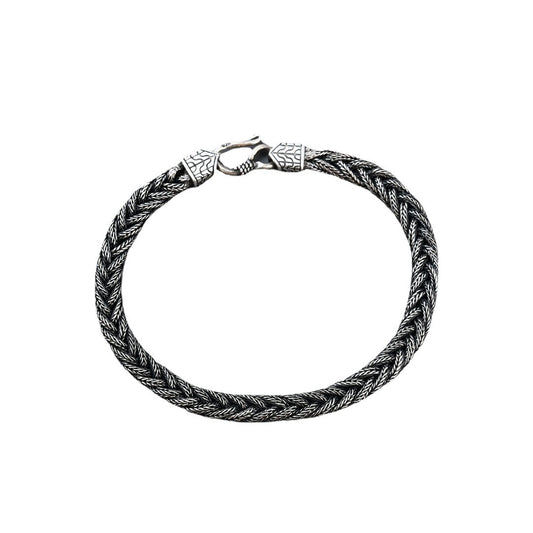 Atlas | Handwoven 925 Silver Men's Bracelet